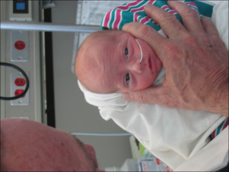 Owen working on a burp